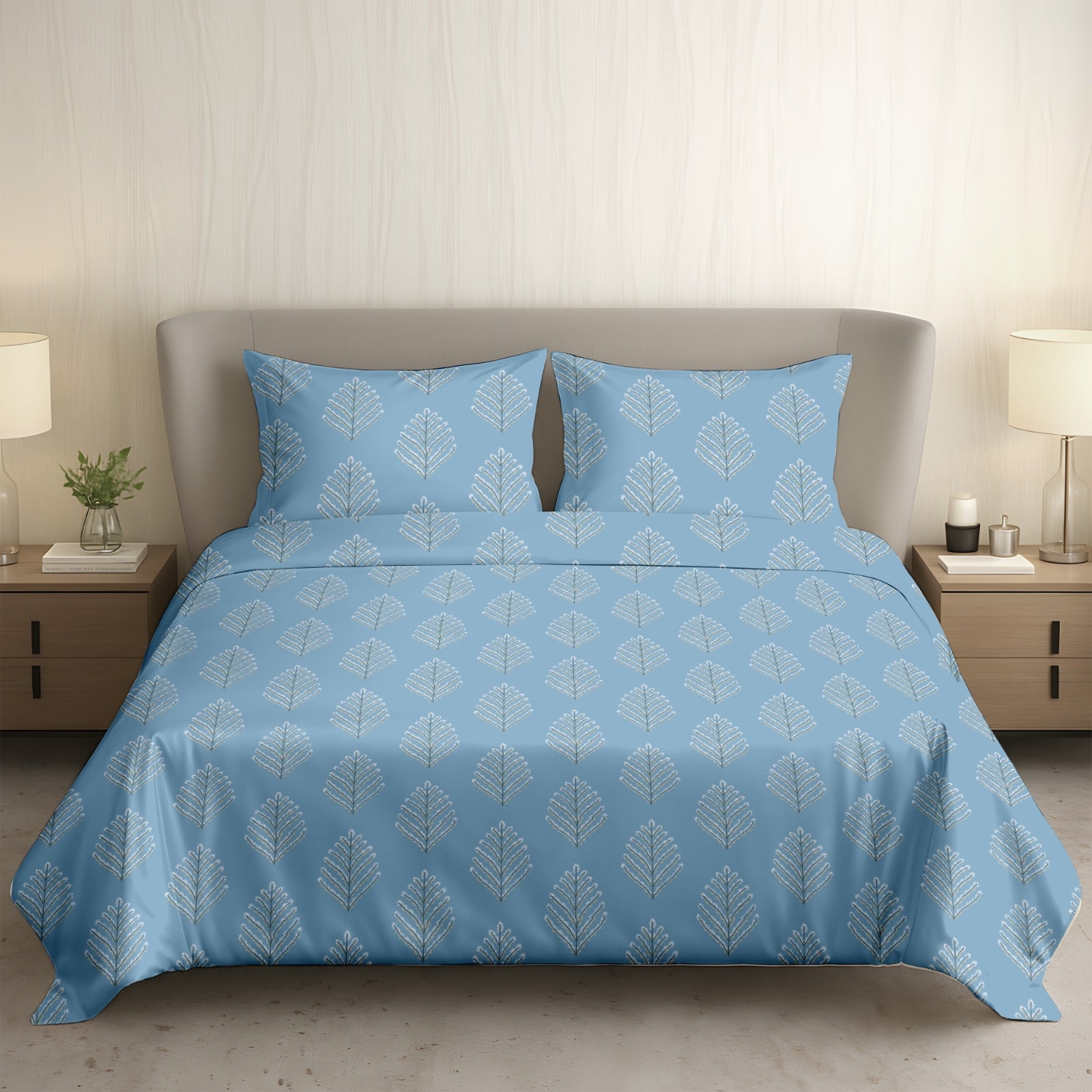 Nouveau King Size Bedsheet - 1052