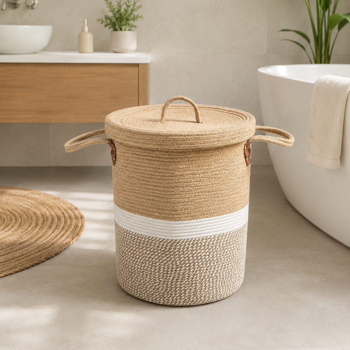 Jute Laundry Basket