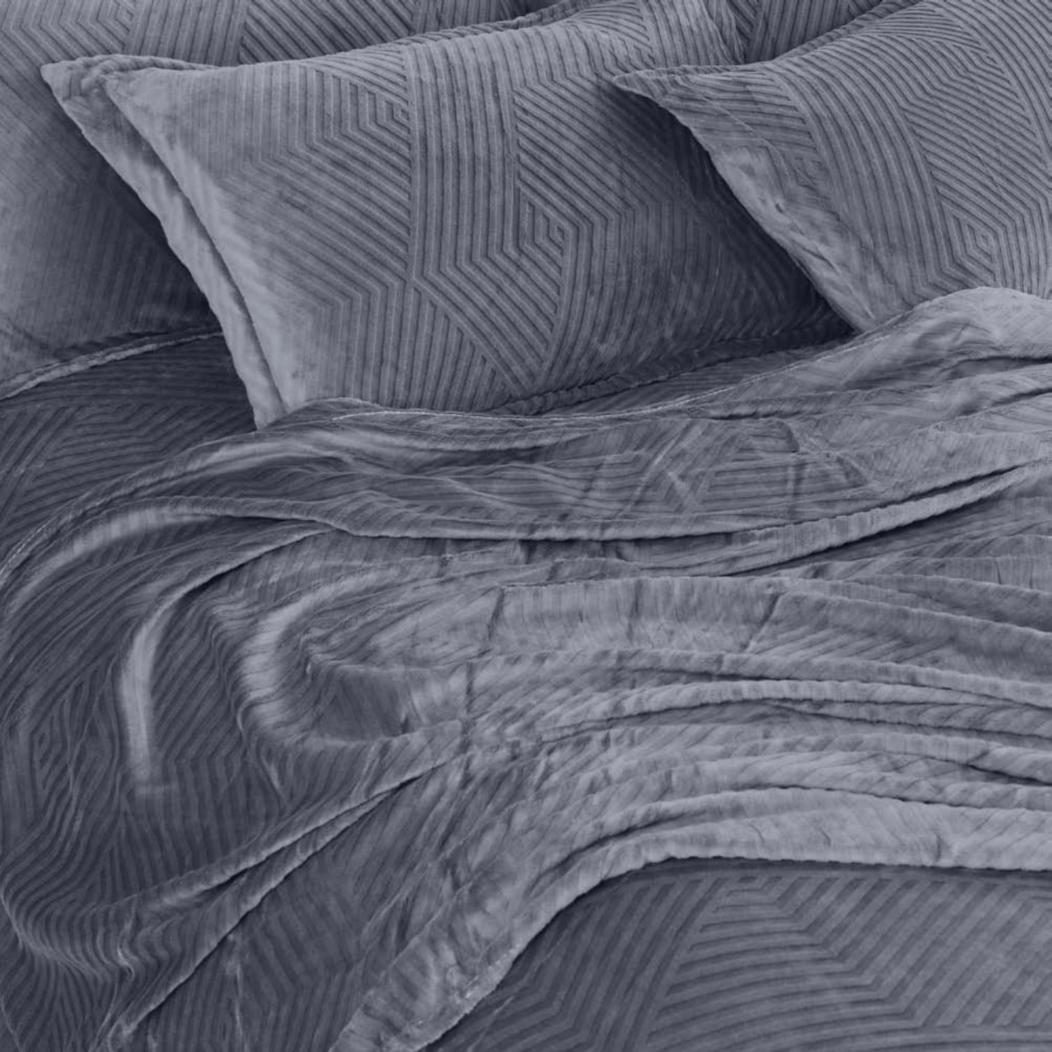 Sutton Warm Bedsheet Double bed with 2pc Pillow Cover | Gray