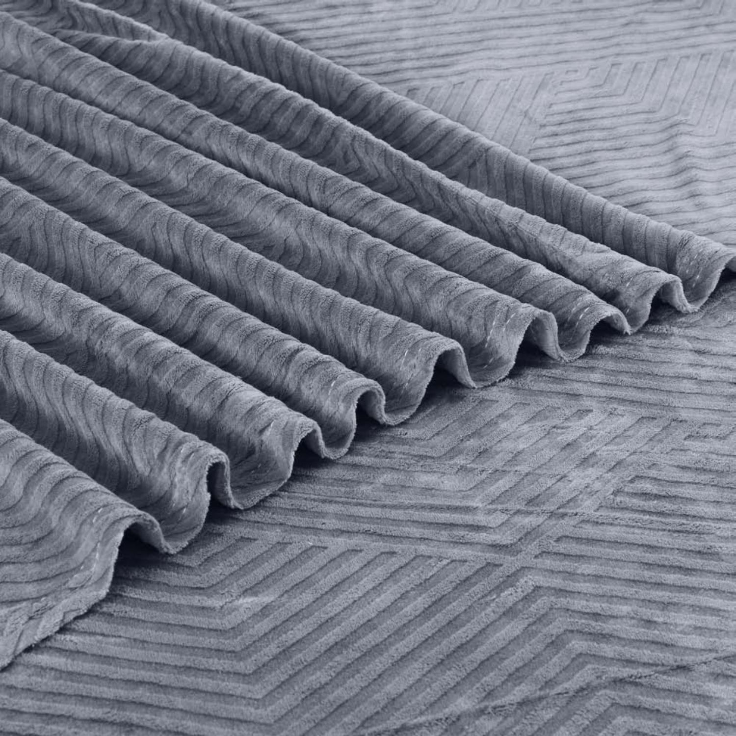 Sutton Warm Bedsheet Double bed with 2pc Pillow Cover | Gray