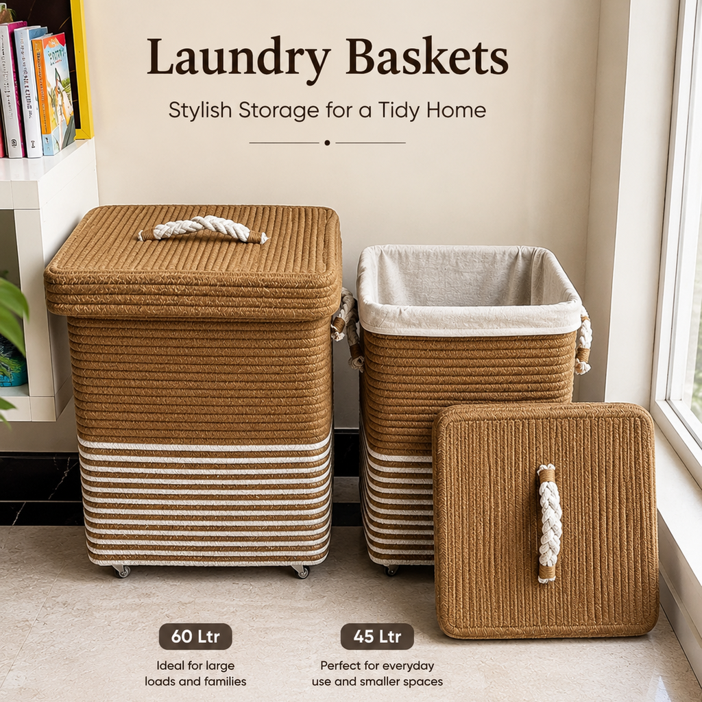 Wheel Laundry Basket Rectangle